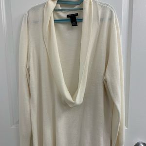 Cream Cowl Sweater